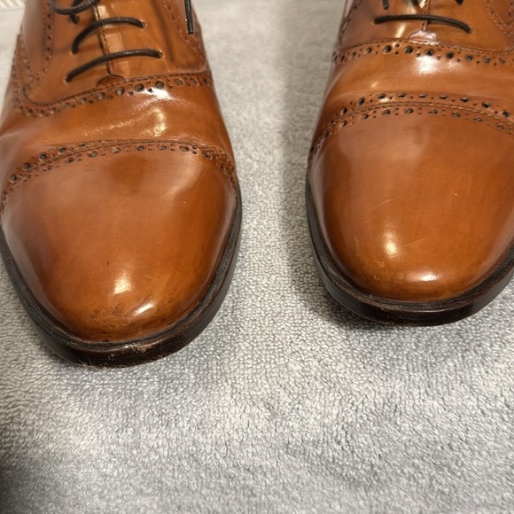Lorenzo Banfi Men's Brown Leather Dress Shoes Men’s size 12 M made in Italy - Picture 6 of 13
